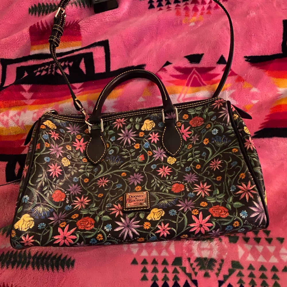 Dooney & Bourke Floral Black Handbag